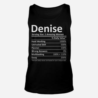 Denise Nutrition Personalized Name Funny Christmas Gift Idea Unisex Tank Top | Crazezy