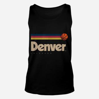 Denver Basketball B-Ball City Colorado Retro Denver Unisex Tank Top | Crazezy