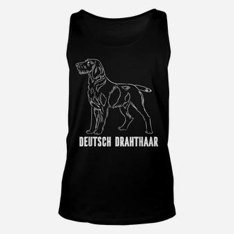 Deutsch Drahthaar Pointer Hunting Dog Longhaired Hound Unisex Tank Top | Crazezy AU