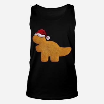 Dino T-Rex Chicken Nugget | Funny Tyrannosaurus Christmas Sweatshirt Unisex Tank Top | Crazezy DE