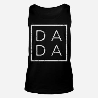 Distressed Dada Funny Graphic For Father Daddy Papa Unisex Tank Top | Crazezy AU