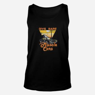 Dive Bars And Muscle Cars 70s Inspired Unisex Tank Top - Thegiftio UK