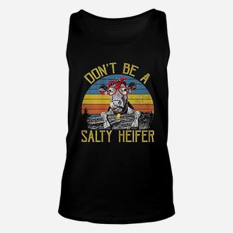 Do Not Be A Salty Heifer Vintage Unisex Tank Top | Crazezy DE