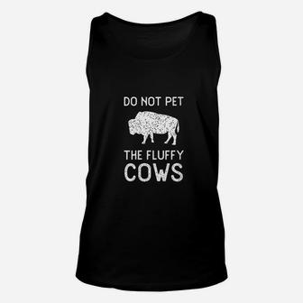 Do Not Pet The Fluffy Cows Vintage Unisex Tank Top | Crazezy AU