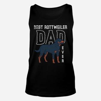 Dog Lover Rottie Dad Fathers Day Pet Animal Dad Rottweiler Unisex Tank Top | Crazezy