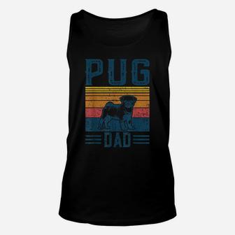 Dog | Pug Papa - Vintage Pug Dad Unisex Tank Top | Crazezy