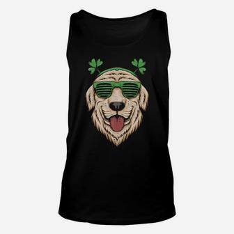 Dog Saint Patrick Day Labrador Retriever Eyeglasses St Patty Unisex Tank Top - Monsterry UK