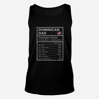Dominican Dad Nutrition Facts Unisex Tank Top | Crazezy UK