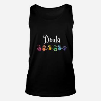 Doula With Hand Prints Unisex Tank Top | Crazezy