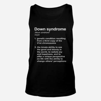 Down Syndrome Definition Unisex Tank Top | Crazezy AU