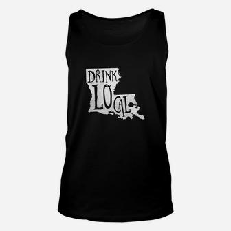 Drink Local Louisiana State Outline Craft Beer T-shirt Unisex Tank Top - Thegiftio UK