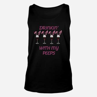 Drinking With My Peeps Easter Unisex Tank Top | Crazezy UK