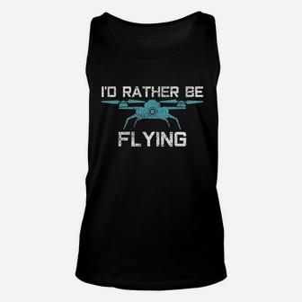 Drone Flying Gift Vintage Pilot Gift Unisex Tank Top | Crazezy