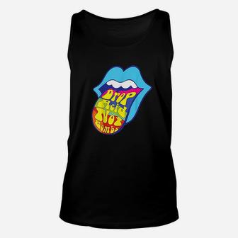 Drop Not Trippy Tongue Unisex Tank Top - Thegiftio