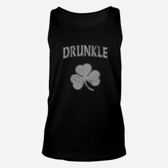 Drunkle Drunk Uncle St Patricks Day Irish Shamrock Unisex Tank Top - Thegiftio UK