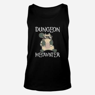Dungeon Moewster Roleplaying Larp Cats Rpg Dm Funny Cat Gift Unisex Tank Top | Crazezy