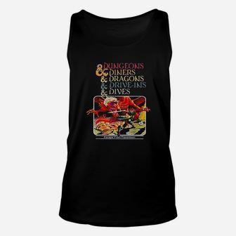 Dungeons And Diners And Dragons Abnd Driveins Unisex Tank Top | Crazezy DE