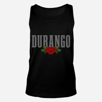 Durango Vintage Rose Mexican Pride Mexico Unisex Tank Top | Crazezy