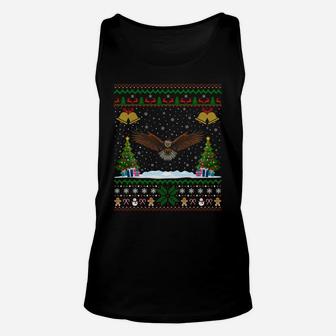 Eagle Bird Lover Xmas Gift Ugly Eagle Christmas Sweatshirt Unisex Tank Top | Crazezy