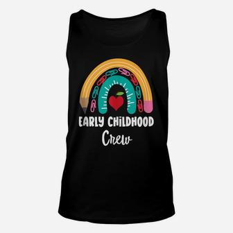 Early Childhood Crew, Funny Boho Rainbow For Teachers Unisex Tank Top | Crazezy DE