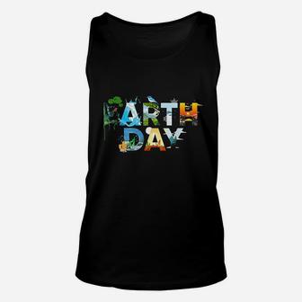 Earth Day Environmental Protection Save Tree Animals Unisex Tank Top | Crazezy