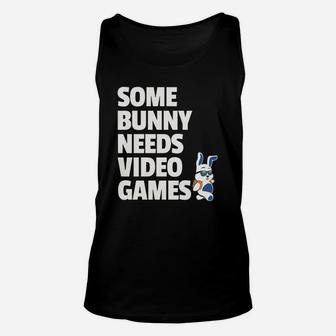 Easter Boys Girls Kids Some Bunny Needs Video Games Unisex Tank Top - Seseable