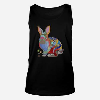 Easter Bunny Of Many Colors Unisex Tank Top - Thegiftio UK