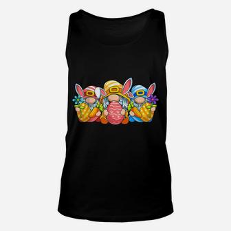 Easter Gnome Egg Hunting - Cute Gnomes Holding Easter Egg Unisex Tank Top | Crazezy UK