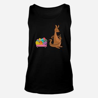 Easter Sunday Kangaroo Egg Hunt Bunny Ears Season Unisex Tank Top - Thegiftio UK