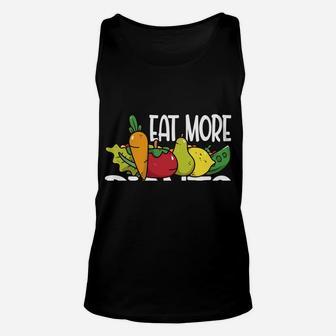Eat More Plants Funny Vegetarian Vegetable Veggie Unisex Tank Top | Crazezy AU