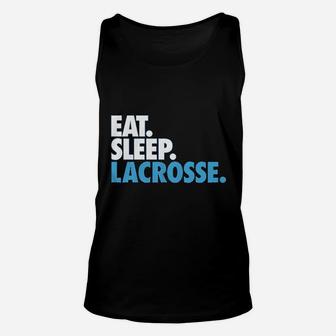 Eat Sleep Lacrosse Youth Unisex Tank Top | Crazezy