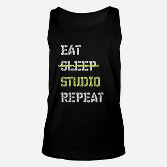 Eat Sleep Studio Repeat Unisex Tank Top | Crazezy