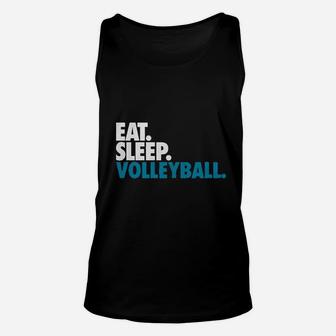 Eat Sleep Volleybal Unisex Tank Top | Crazezy