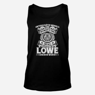 Ein Tatowiertes Frau Die Als Lowe  Unisex TankTop - Seseable