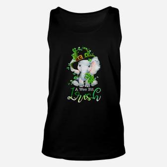 Elephant A Wee Bit Irish For Patrick's Day Lover Unisex Tank Top - Monsterry DE