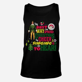Elf The Best Way To Spread Christmas Cheer Unisex Tank Top | Crazezy AU