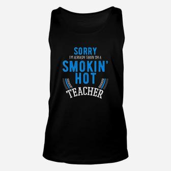 Engaged To A Teacher Funny Marry Hot Teachers Unisex Tank Top | Crazezy UK