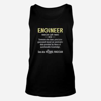 Engineer Funny Engineer Meaning Unisex Tank Top | Crazezy UK
