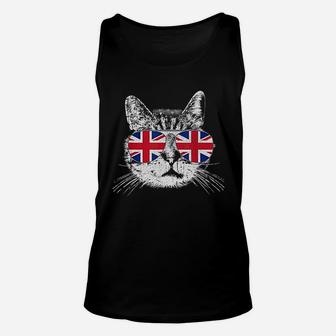English England Cat Lover British Unisex Tank Top | Crazezy