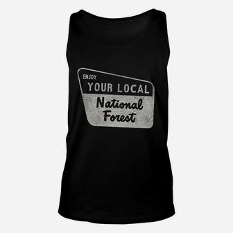 Enjoy Your National Forest Outdoor Vintage Camping Mountains Unisex Tank Top | Crazezy UK
