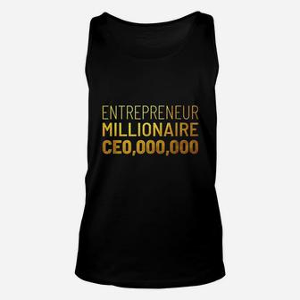 Entrepreneur Millionaire Ceo000000 Unisex Tank Top | Crazezy UK
