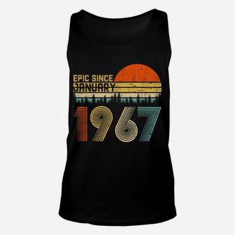 Epic Since January 1967 53Rd Birthday Gift 53 Years Old Unisex Tank Top | Crazezy