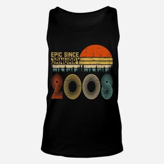 Epic Since January 2008 12Th Birthday Gift 12 Years Old Unisex Tank Top | Crazezy