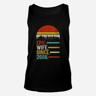 Epic Wife Since 2006 15Th Wedding Anniversary Unisex Tank Top | Crazezy