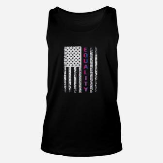 Equality Pride American Flag Unisex Tank Top | Crazezy