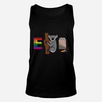 Equality Rainbow Flag Lgbt Gay Pride Gift Koala Unisex Tank Top | Crazezy DE