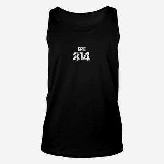 Erie 814 Area Code Distressed Gritty Unisex Tank Top | Crazezy AU