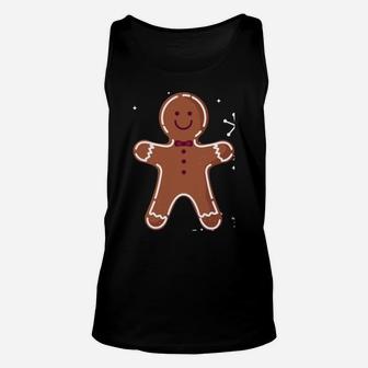 Everybody Loves Ginger Christmas Gingerbread Man Design Unisex Tank Top | Crazezy