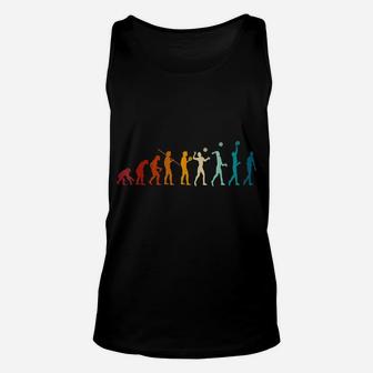 Evolution Of Volleyball - Funny Volleyball Lover Evolving Unisex Tank Top | Crazezy UK