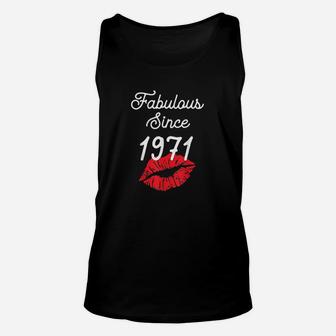 Fabulous Since 1971 Chapter Funny Birthday Gift Unisex Tank Top | Crazezy